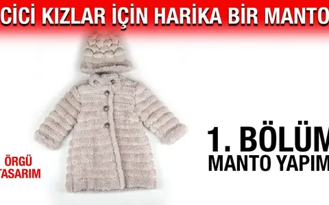 Cici Kızlar İçin Kürk Manto ve Bere