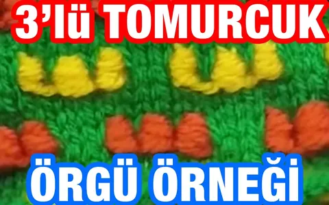 Çok renkli 3lü Tomurcuk Dizeleri