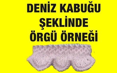 Deniz Kabuğu Şeklinde Örgü Örmek İsteyen Var Mı?