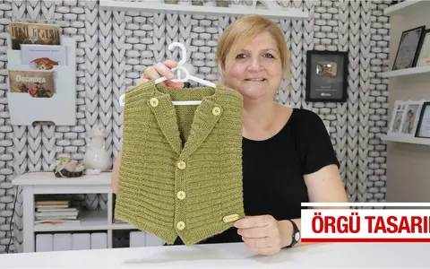Enine örülen cepken modeli
