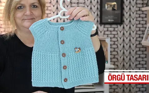 Enine Örülen Kolay Reglan Kol Yelek Modeli