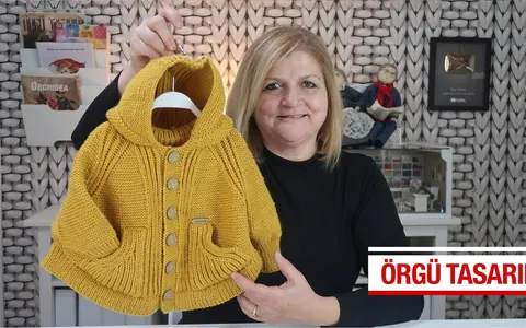 Erkek Çocuklar İçin Yan Cepli & Kapşonlu Panço Hırka Modeli