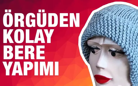Farklı yönlü kullanılabilen şık bayan beresi