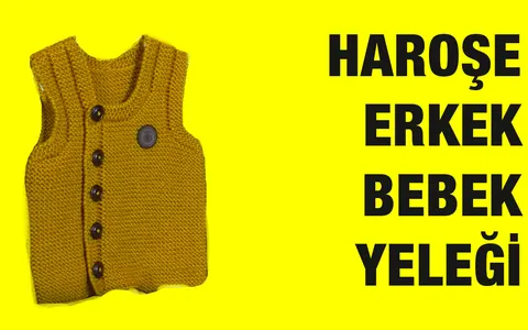 Haroşe'den yapılan Şık Bir Erkek Yeleği