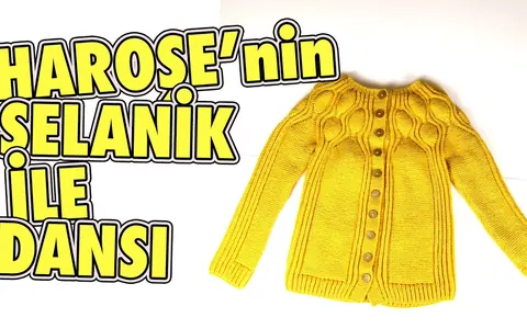 Haroşe ve Selanik ile Örgülen Yetişkin Ceketi