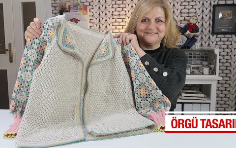 Kadınlar İçin Örgü İle Bahar Hırkası Modeli