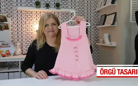 Kız bebeklere kolay elbise yapılışı