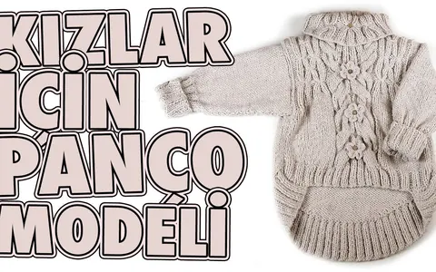 Kız Çocuklara Şahane Panço Modeli
