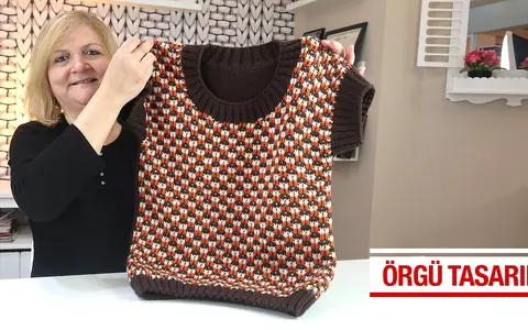 Örgü ile Süveter Nasıl Örülür? 3 Renk Nakışlı Şık! Detaylı Anlatım