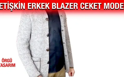 Tarz ve modern bir blazer çalışması (erkekler için)