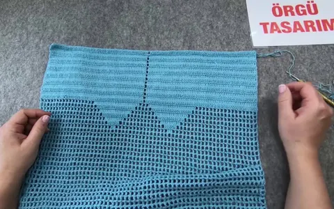 Tığ işi bayan yelek görünümlü bluz yapımı